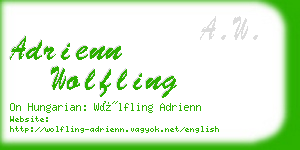 adrienn wolfling business card